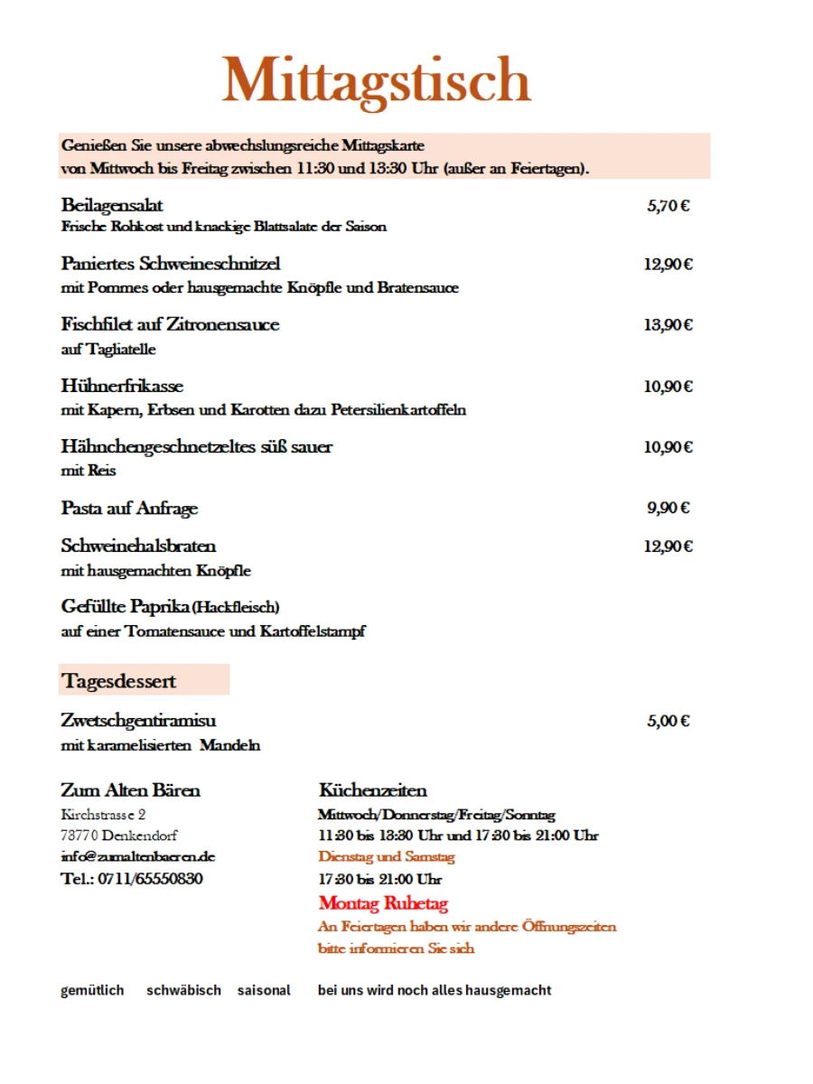 Post by Gasthaus Zum alten Bären — Gasthaus Zum alten Bären
