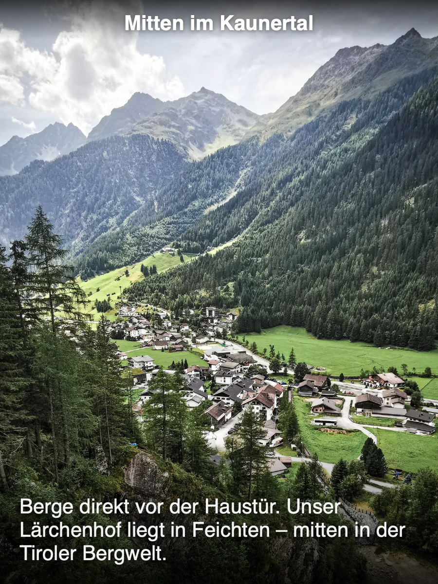 Mitten im Kaunertal — Ferienhotel Lärchenhof - Tirol