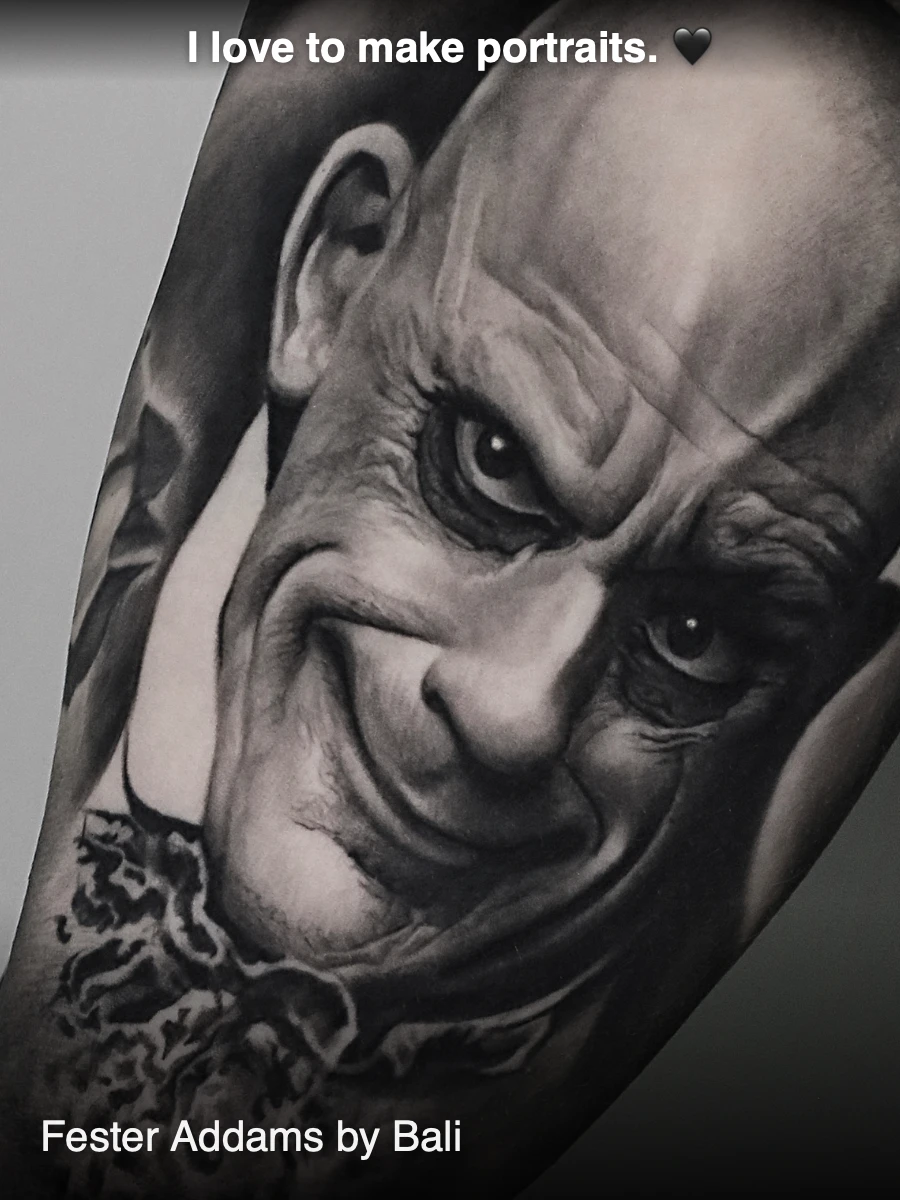 I love to make portraits. 🖤 — Ink By Bali - Tattoo