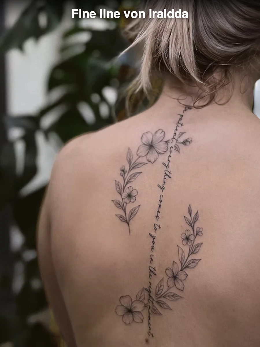 Fine line von Iraldda — Inkwerk Bern Tattoo Studio