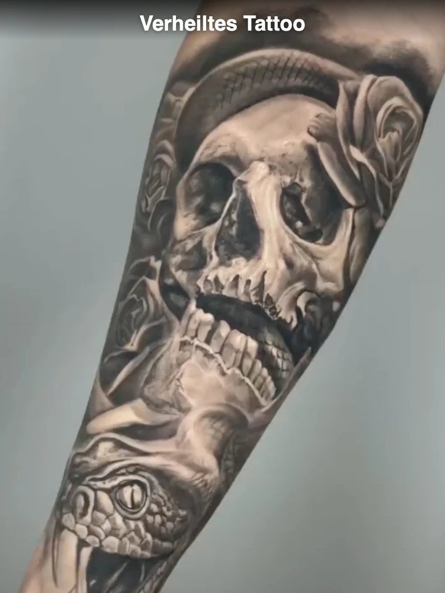Verheiltes Tattoo — Inkclub Tattoo Tirol