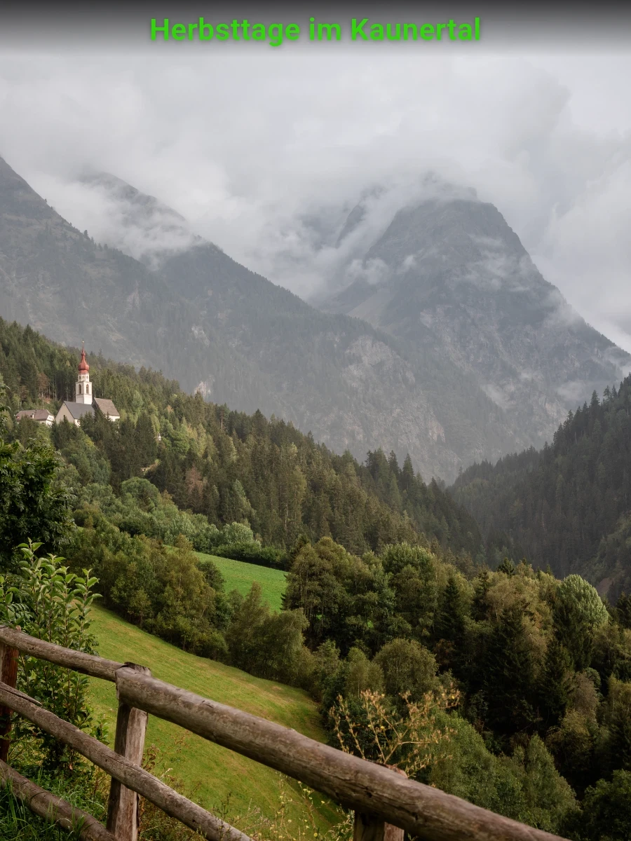 Herbsttage im Kaunertal — Ferienhotel Lärchenhof - Tirol