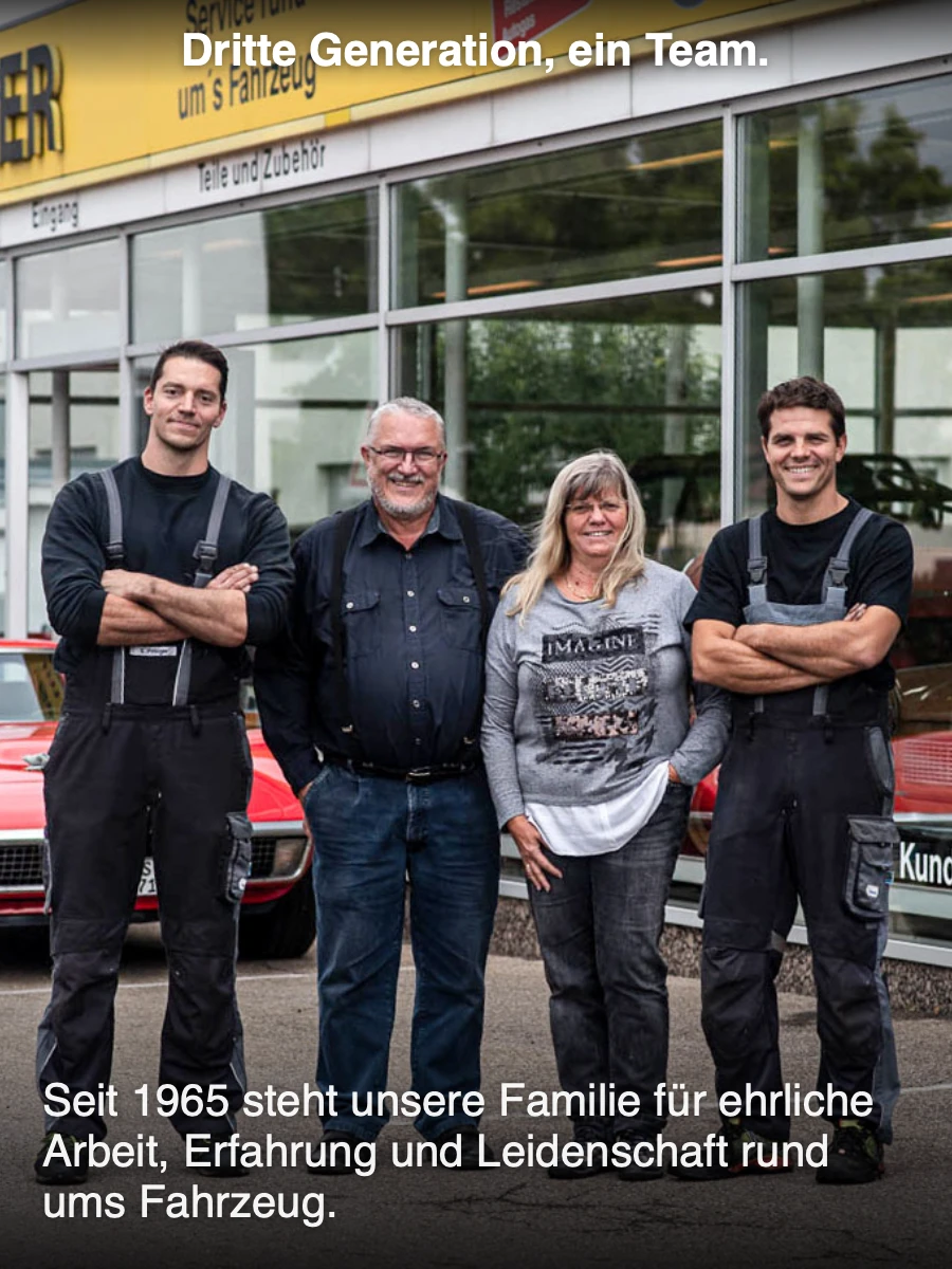 Dritte Generation, ein Team. — Autohaus PIRINGER