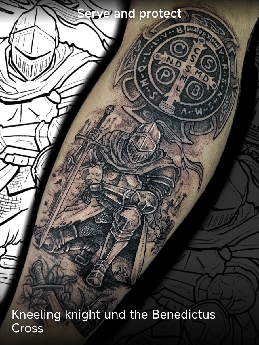 Serve and protect — Vero Silva Tattoo