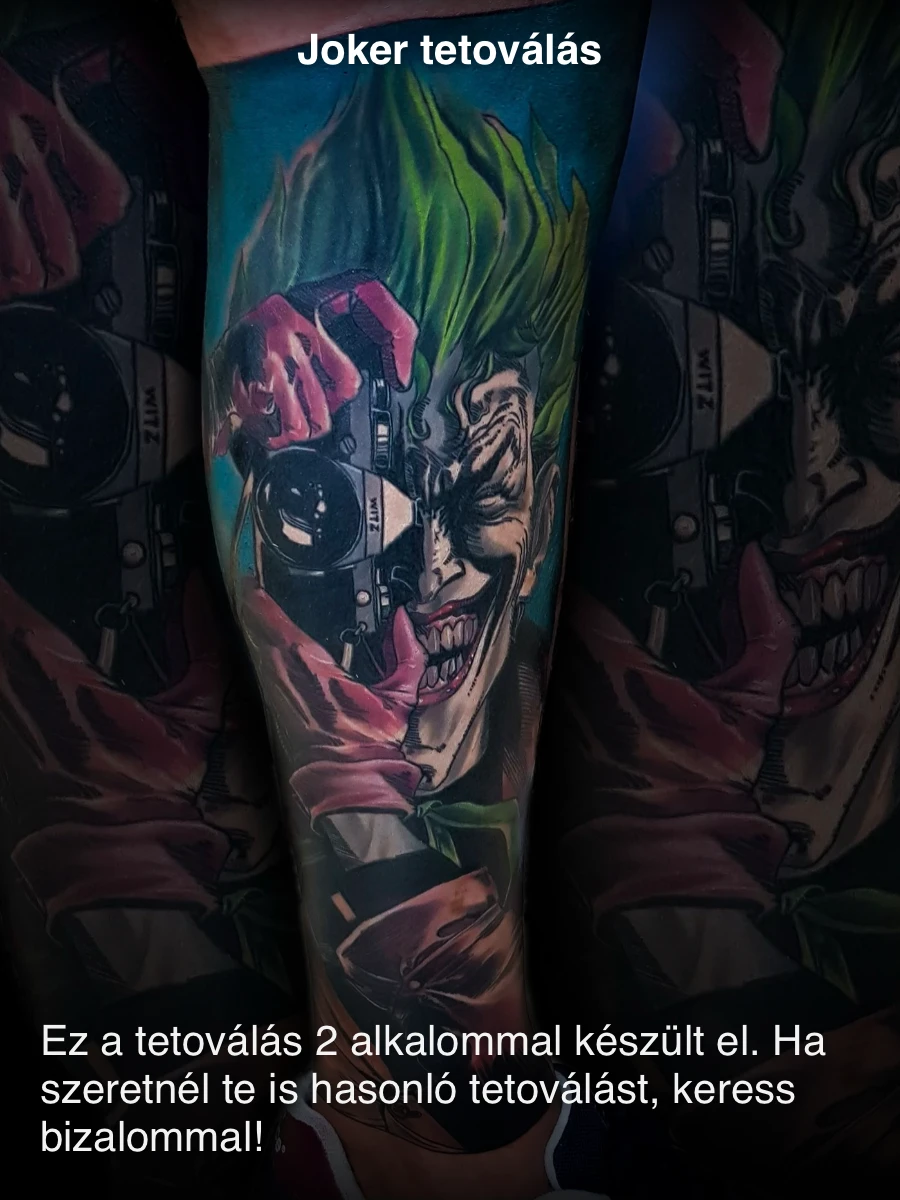 Joker tetoválás — Art Life Tattoo